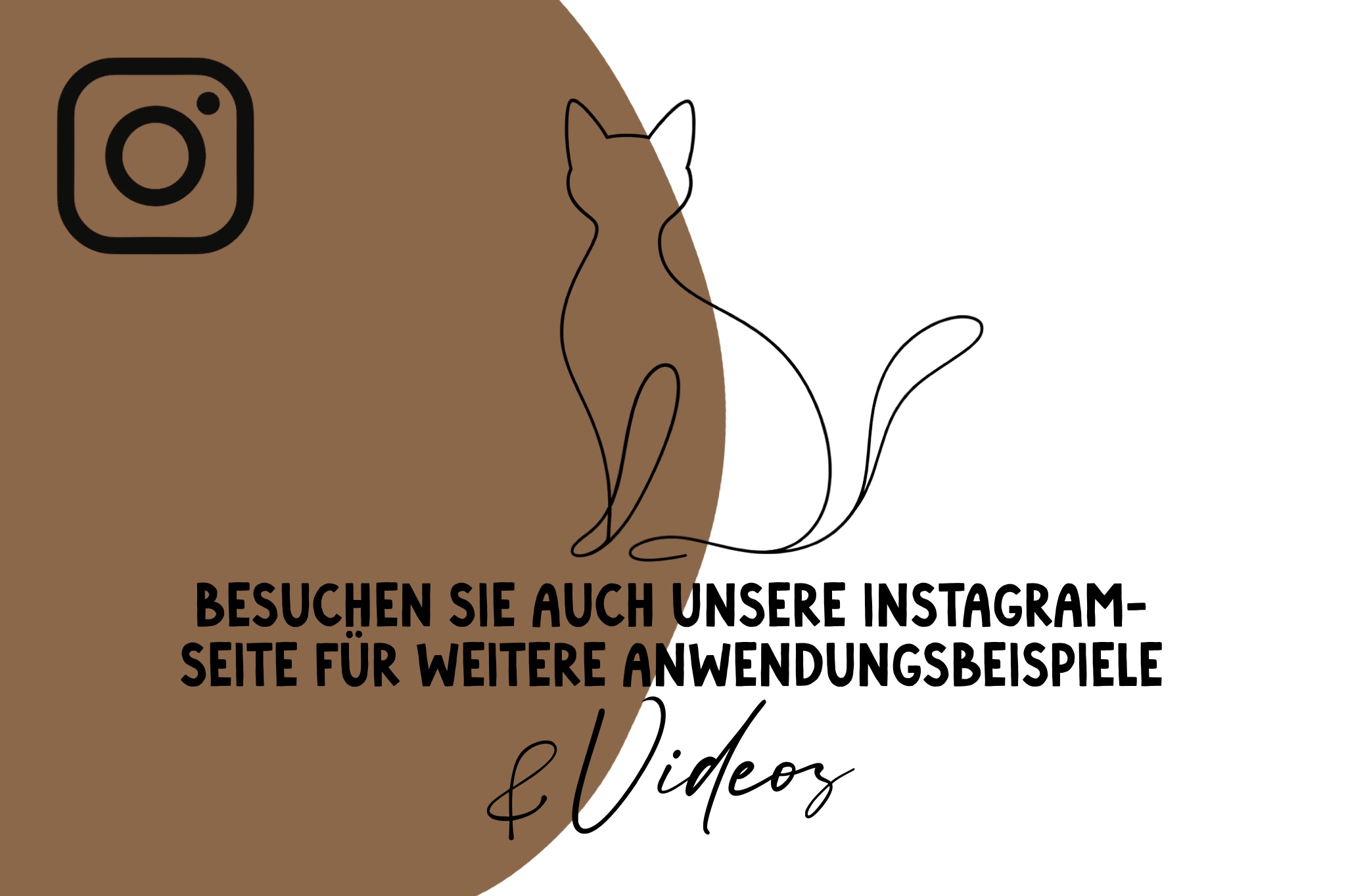Hinweis zur Instagram Seite mit Link